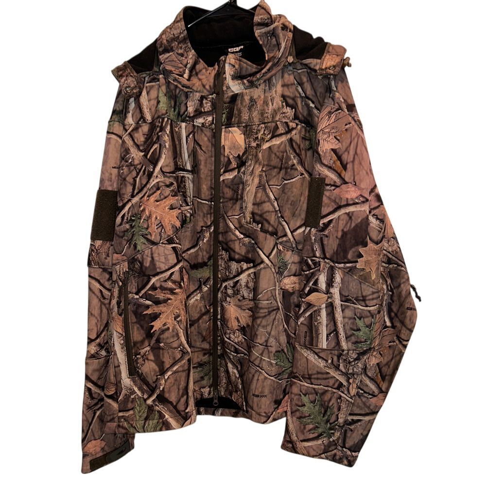 CQR Hunting Jacket Soft‎ Shell Waterproof Camouflage Outdoor Coat 3XL